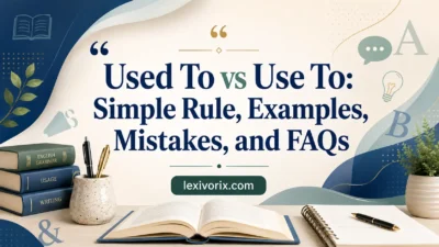 used to vs use to