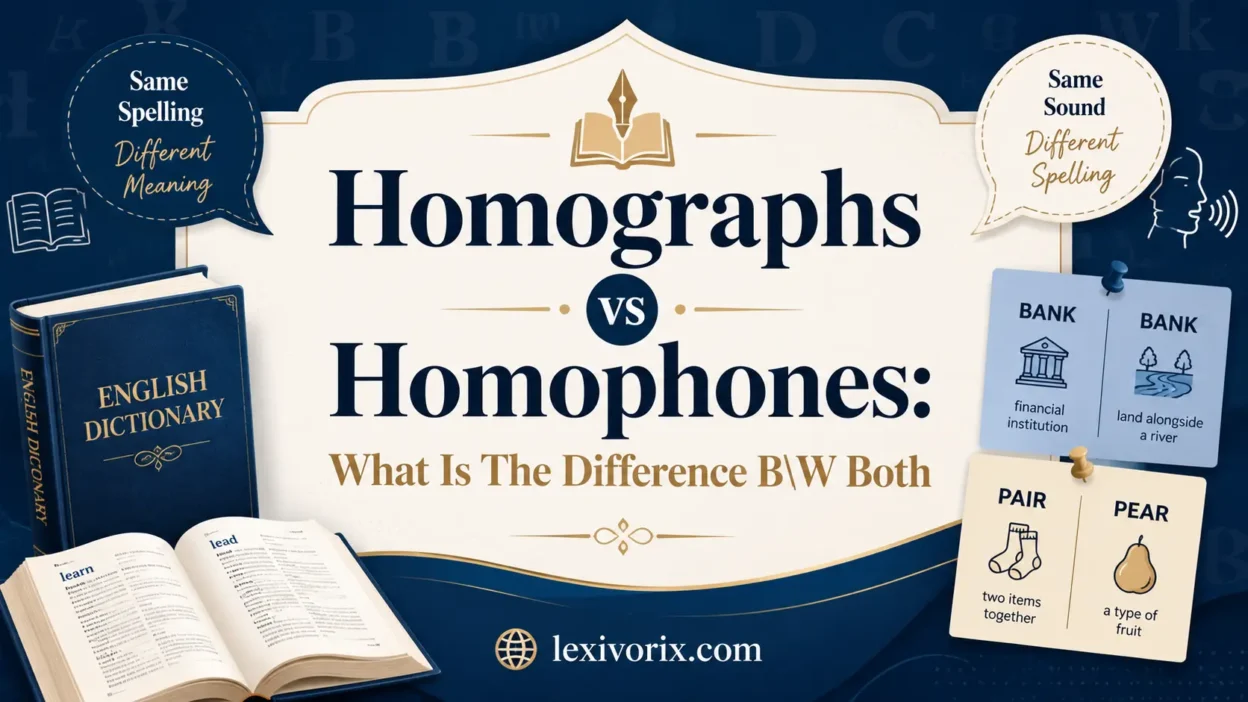 homographs vs homophones