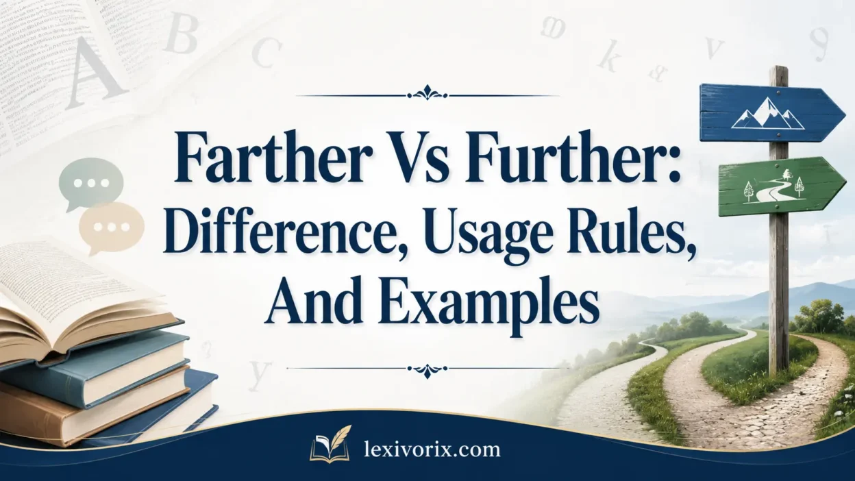 farther vs further