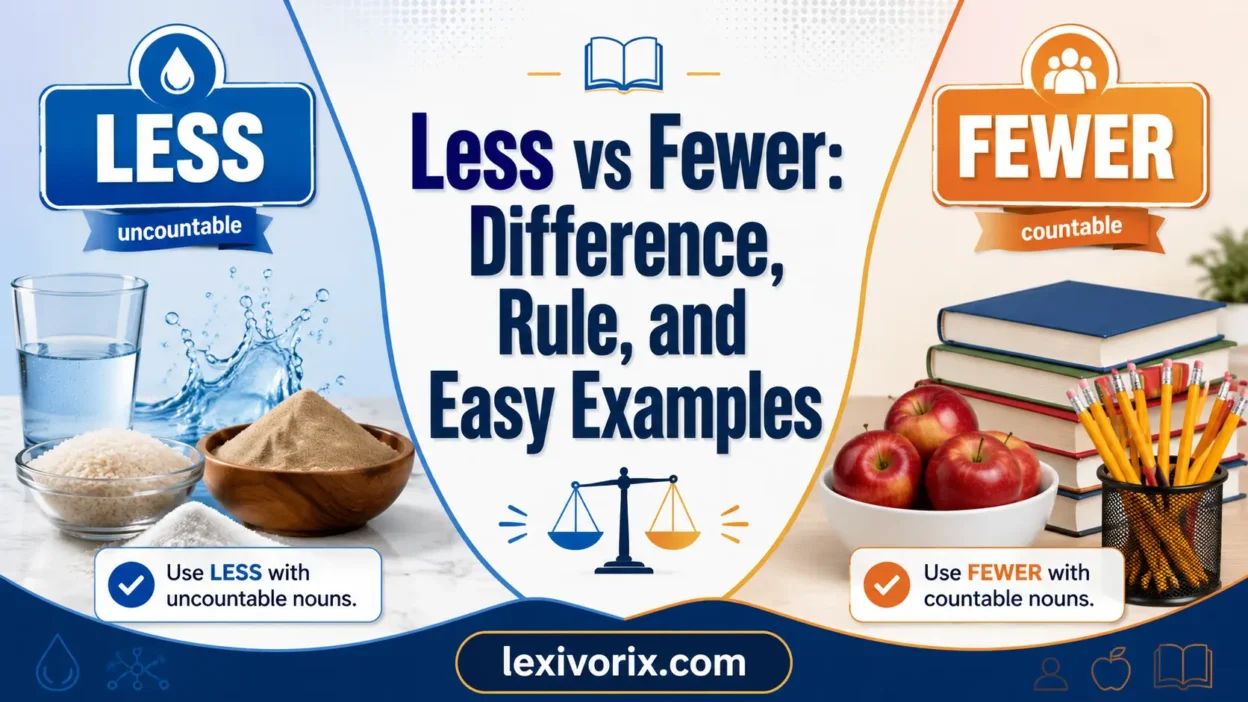 less vs fewer