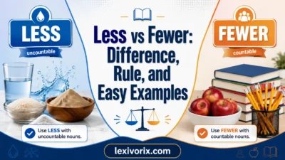 less vs fewer