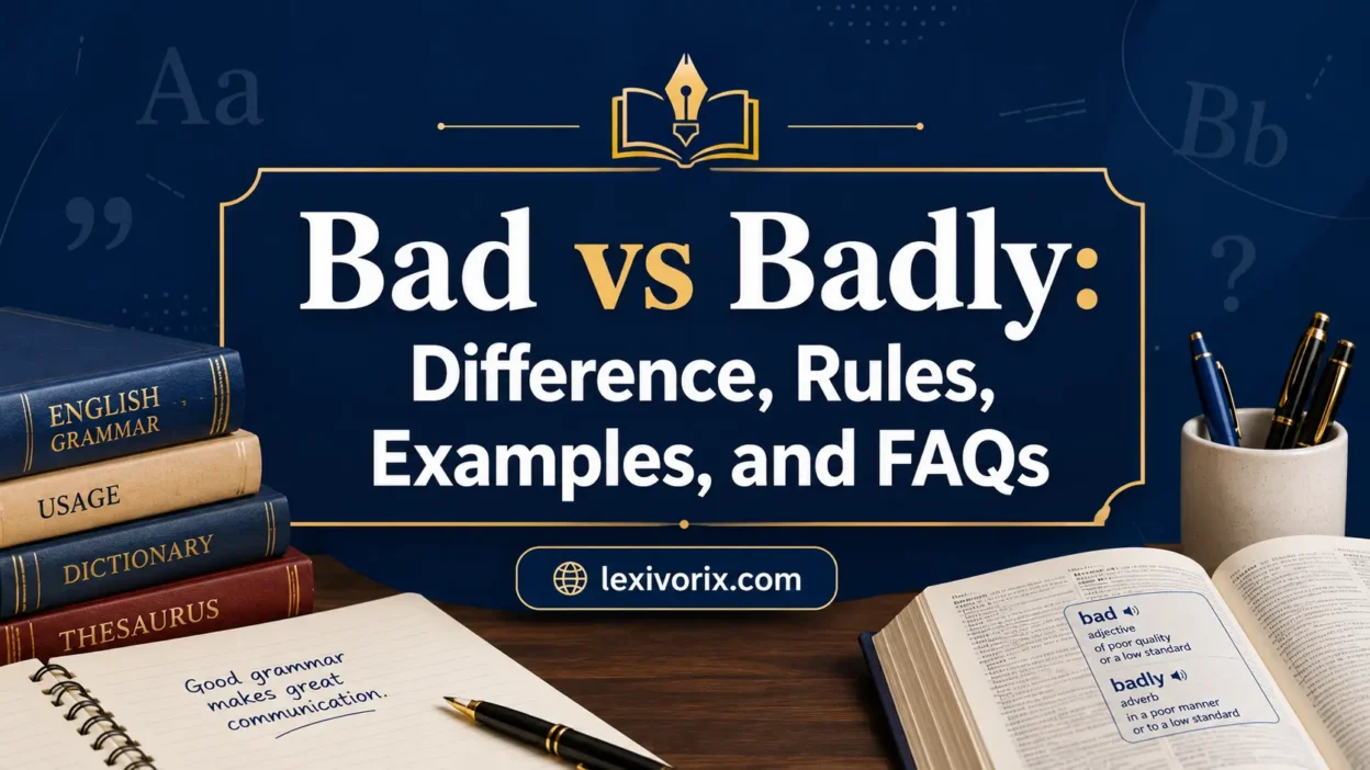 bad vs badly