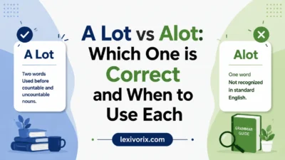 alot vs a lot