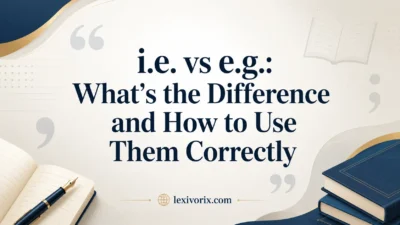 e.g. vs i.e.